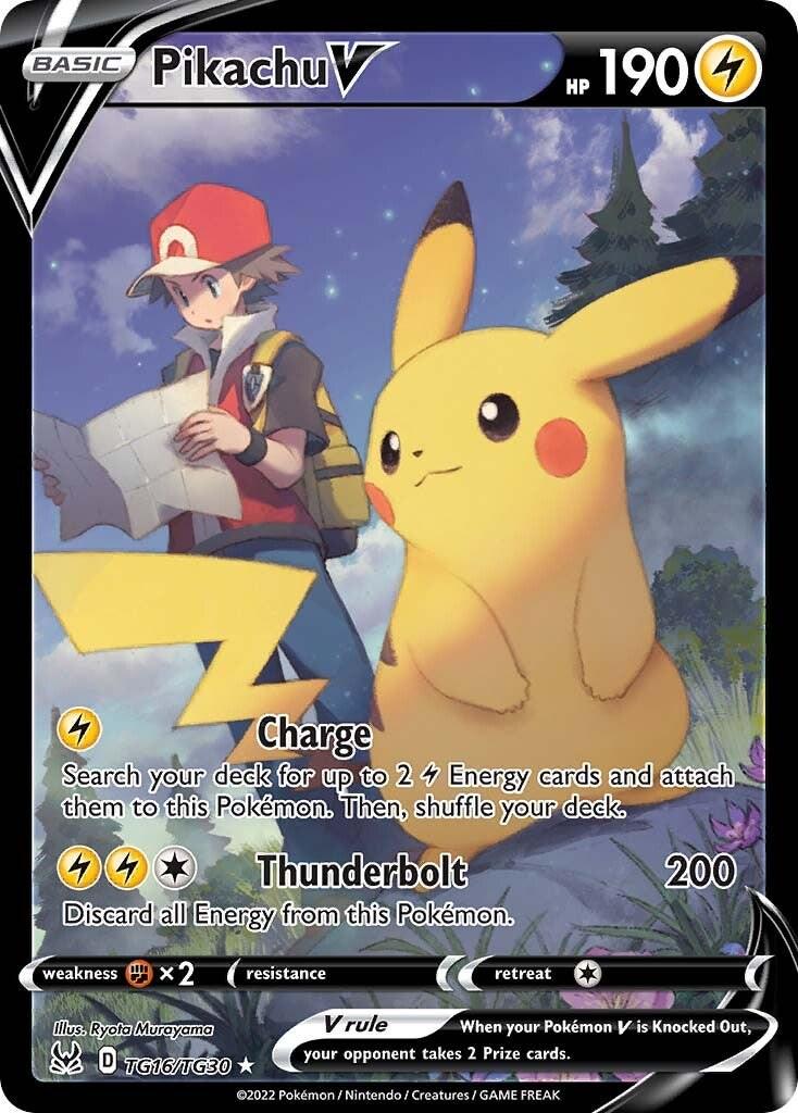 Lost Origin Pikachu V Pokémon card